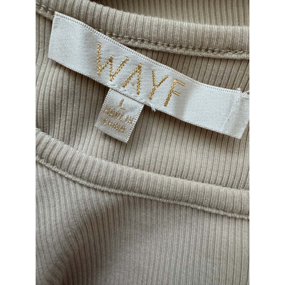 New ~ WAYF ~ Jayce Ruched Racer Tank Top Size L - Picture 8 of 9